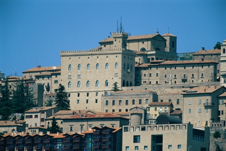 Ansicht der Altstadt San Marinos